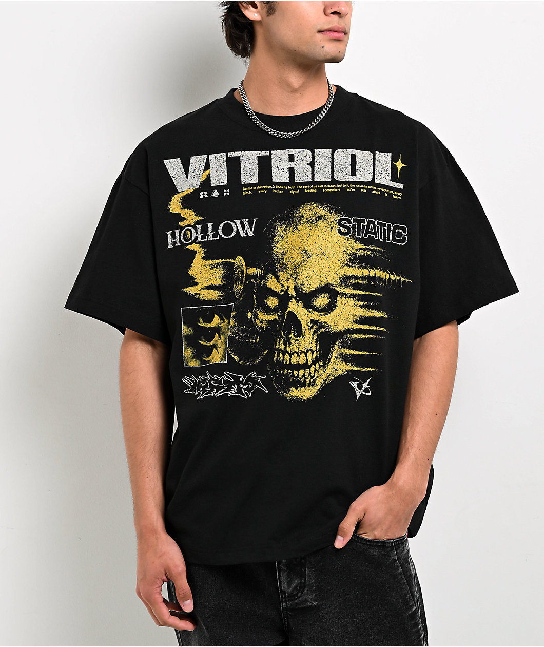 Vitriol Xeroxed Collage Black T-Shirt