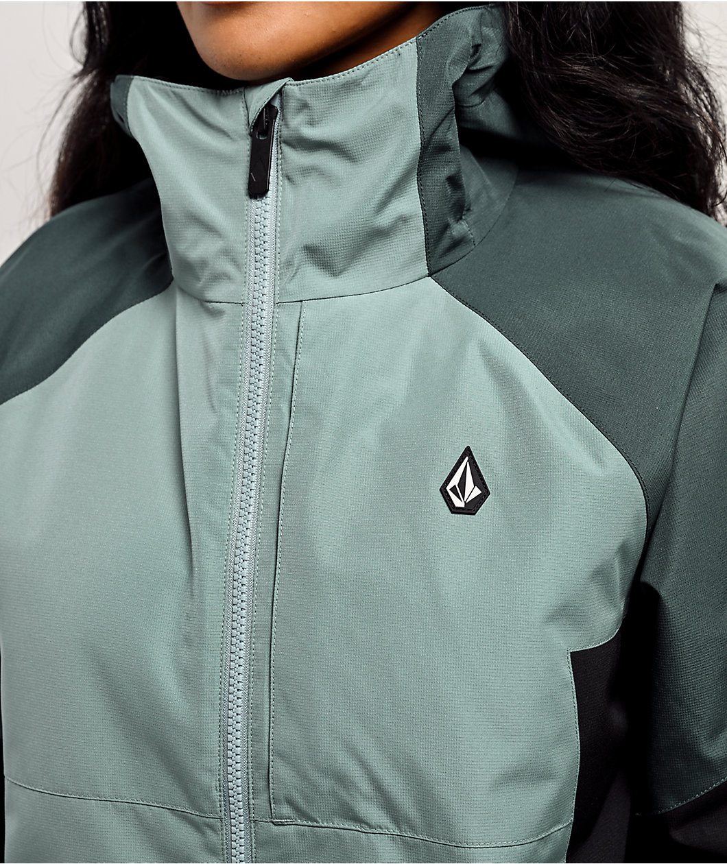 Volcom Agate Grey & Black 10K Insulated Snowboard Jacket