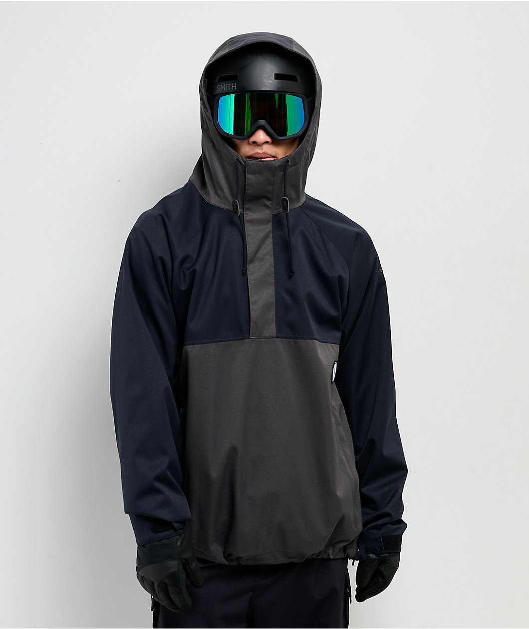Volcom Hosesegor Black & Grey 20K Anorak Snowboard Jacket