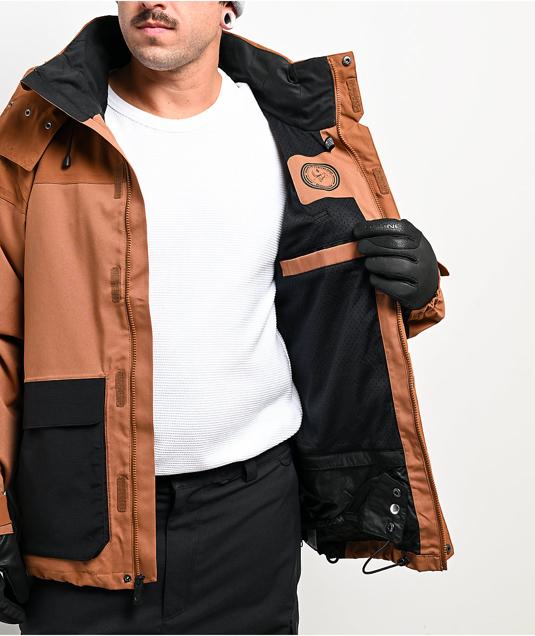Volcom Kleveland Brown 15K Snowboard Jacket