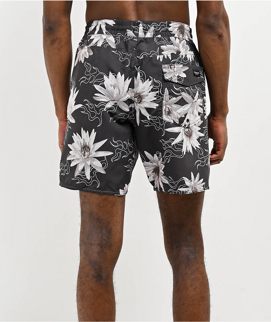 Volcom Polys Cracker Stealth Grey Board Shorts