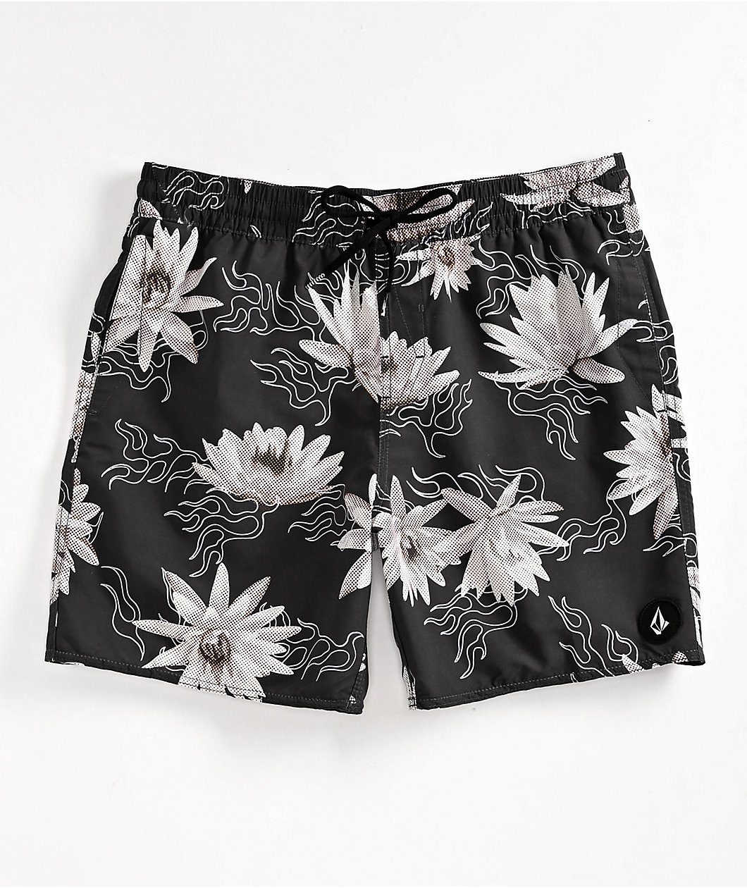 Volcom Polys Cracker Stealth Grey Board Shorts