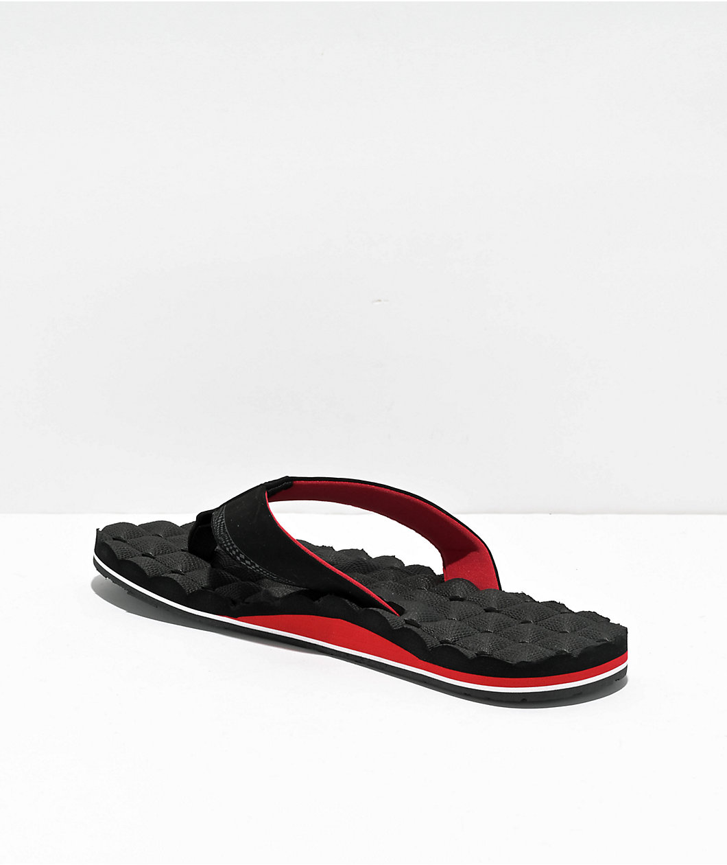 Volcom Recliner Black & Red Sandals