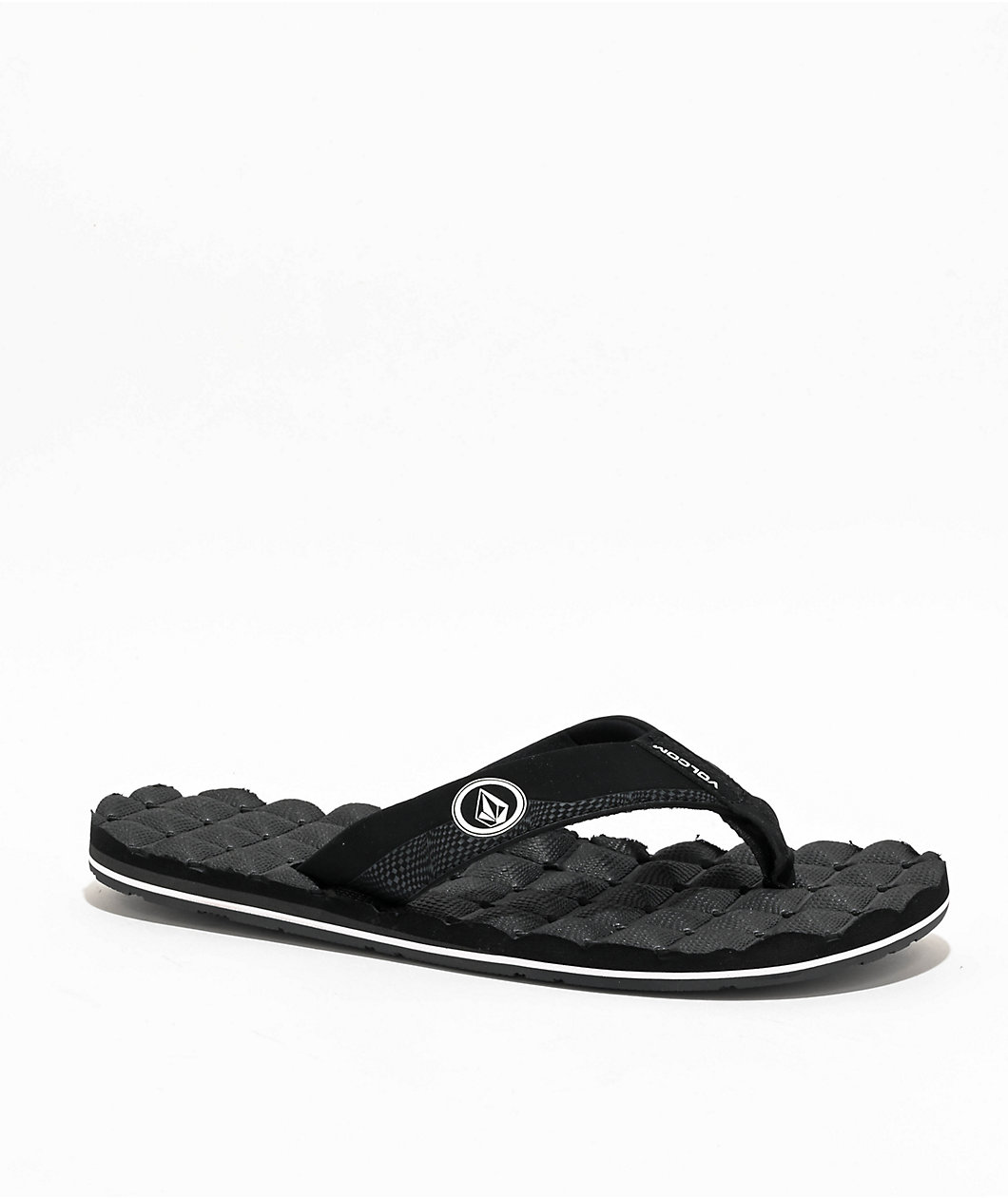 Volcom Recliner Black & White Sandals