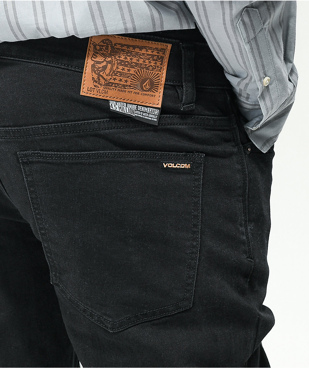 Volcom Solver Black Denim Jeans