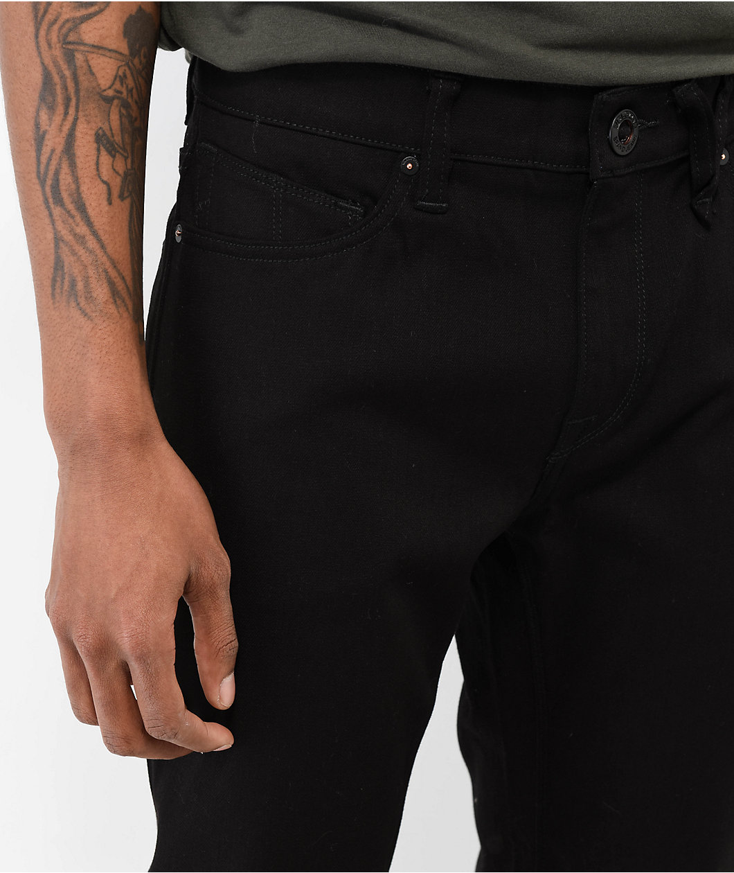 Volcom Solver Black Denim Jeans