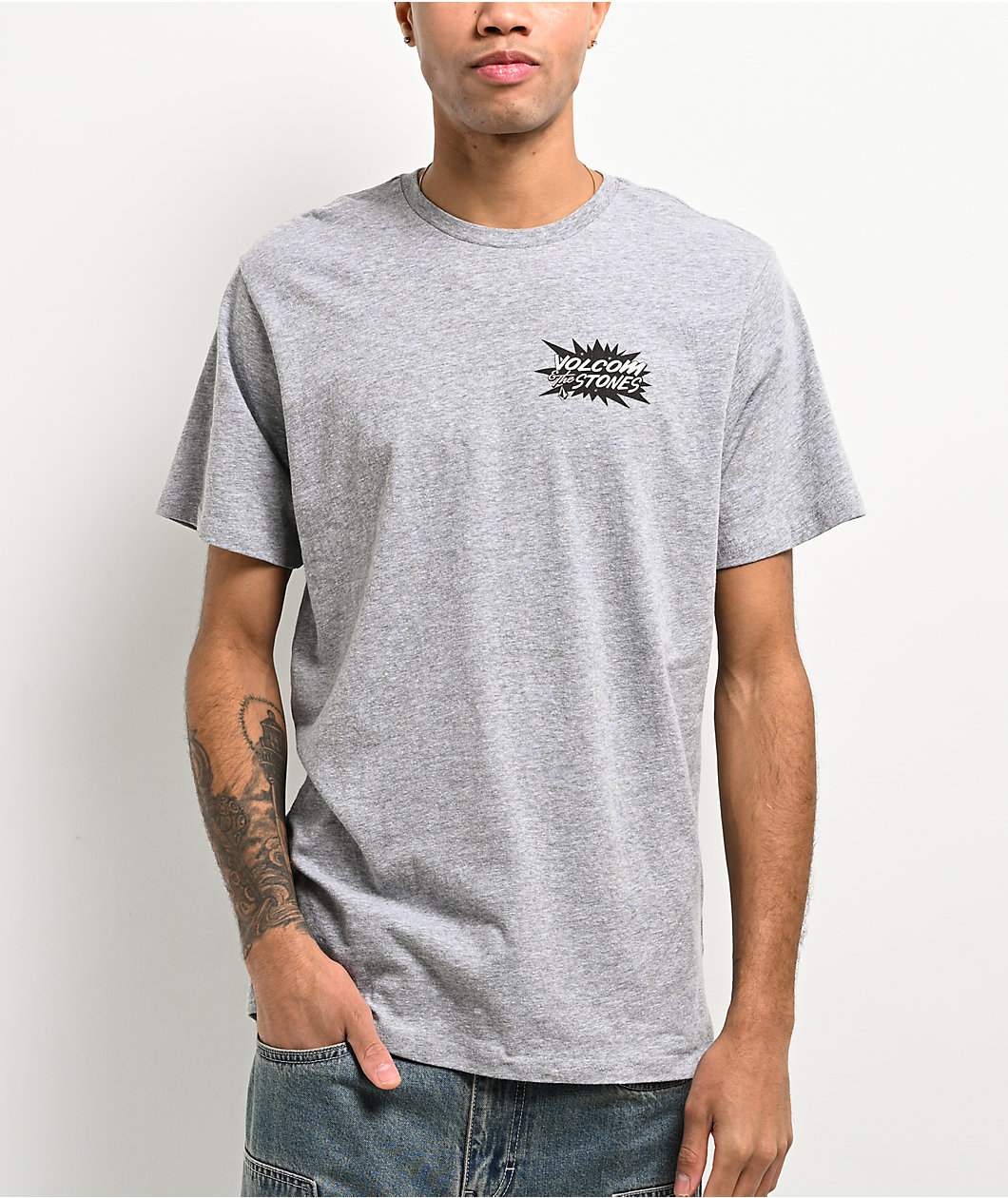 Volcom Strange Relics Grey T-Shirt