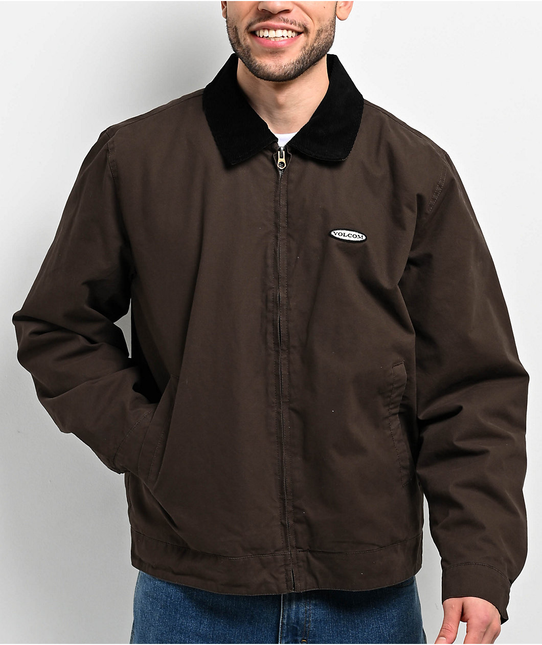 Volcom Voider Lined Brown Work Jacket