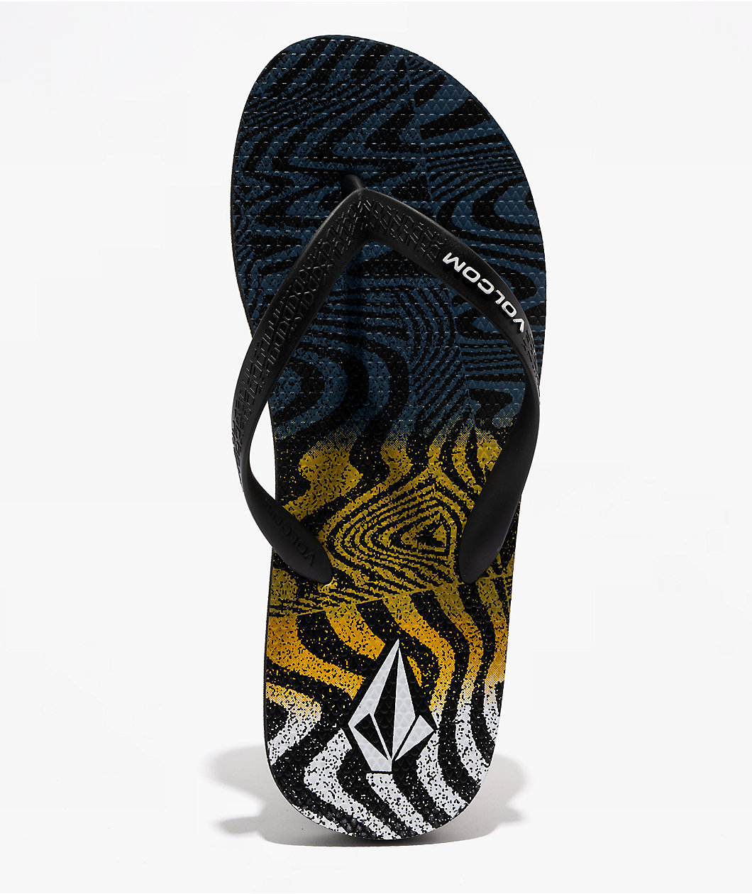 Volcom Volcomotion Black & Yellow Sandals