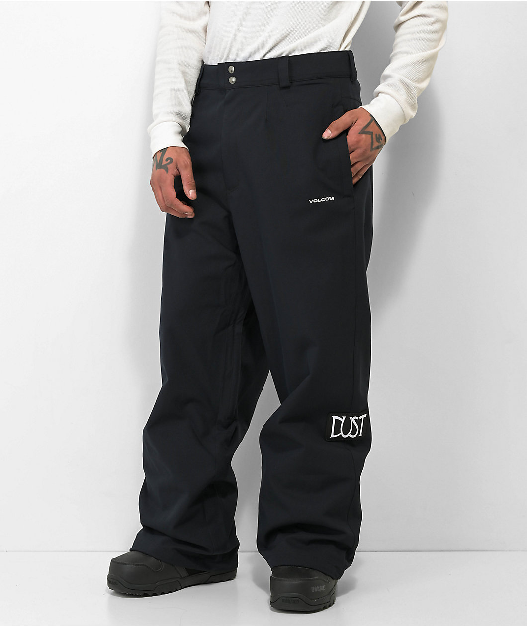 Volcom x Dustbox Black 15K Chino Snowboard Pants