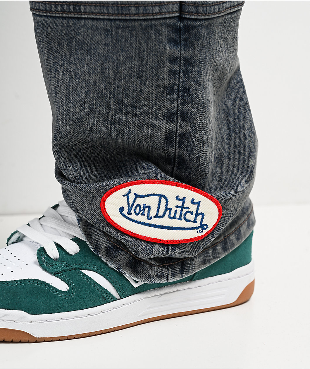 Von Dutch Angel Blue Wash Straight Leg Jeans