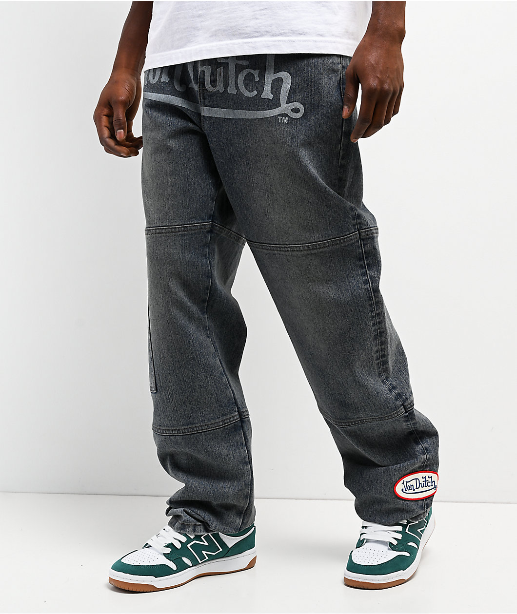 Von Dutch Angel Blue Wash Straight Leg Jeans