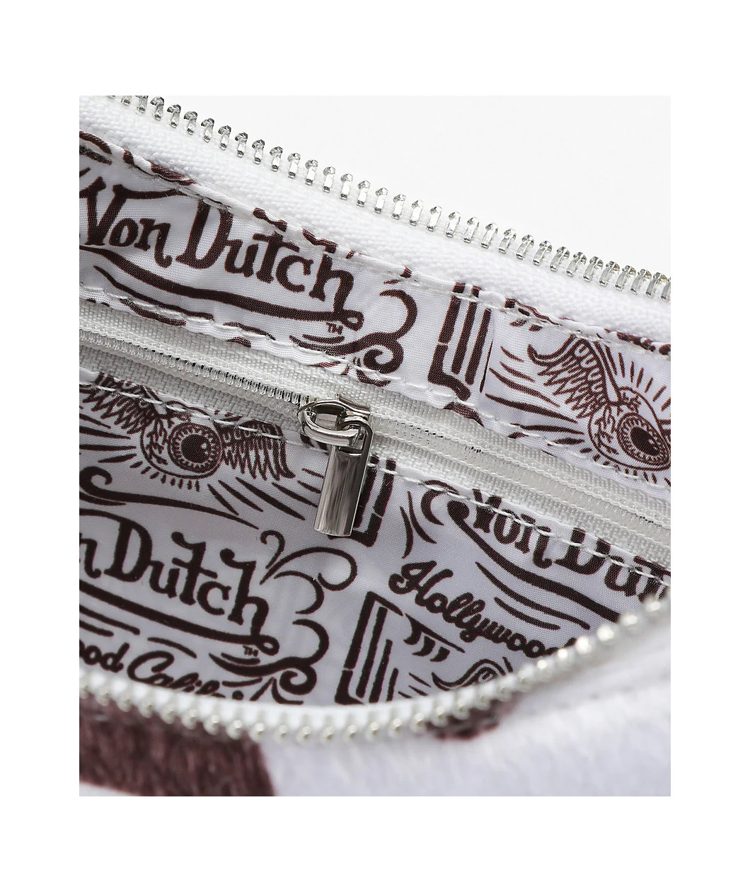 Von Dutch Brown Cow Print Shoulder Bag
