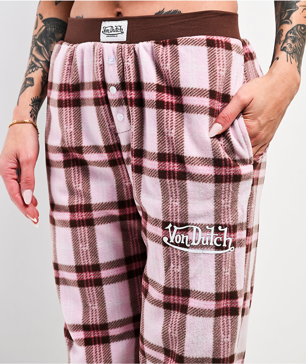 Von Dutch Chocolate Jersey Lounge Set