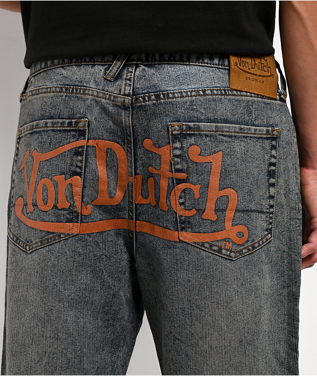 Von Dutch Clutch Stacked Flare Jeans