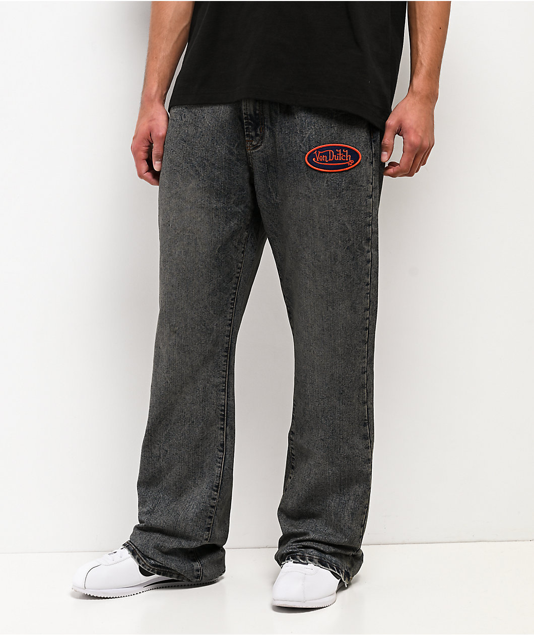 Von Dutch Clutch Stacked Flare Jeans