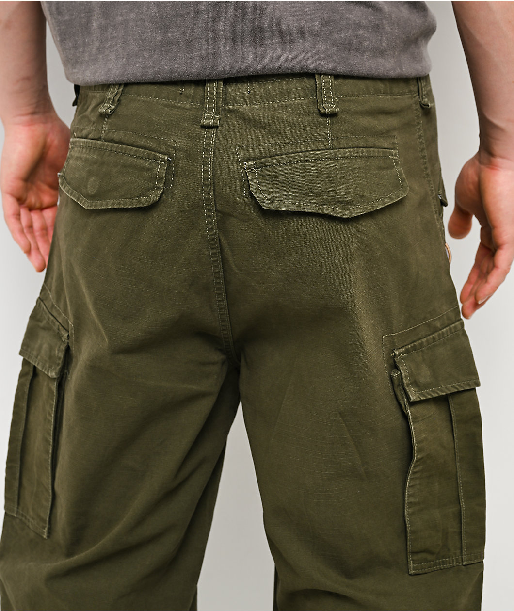Von Dutch Commander Green Cargo Pants
