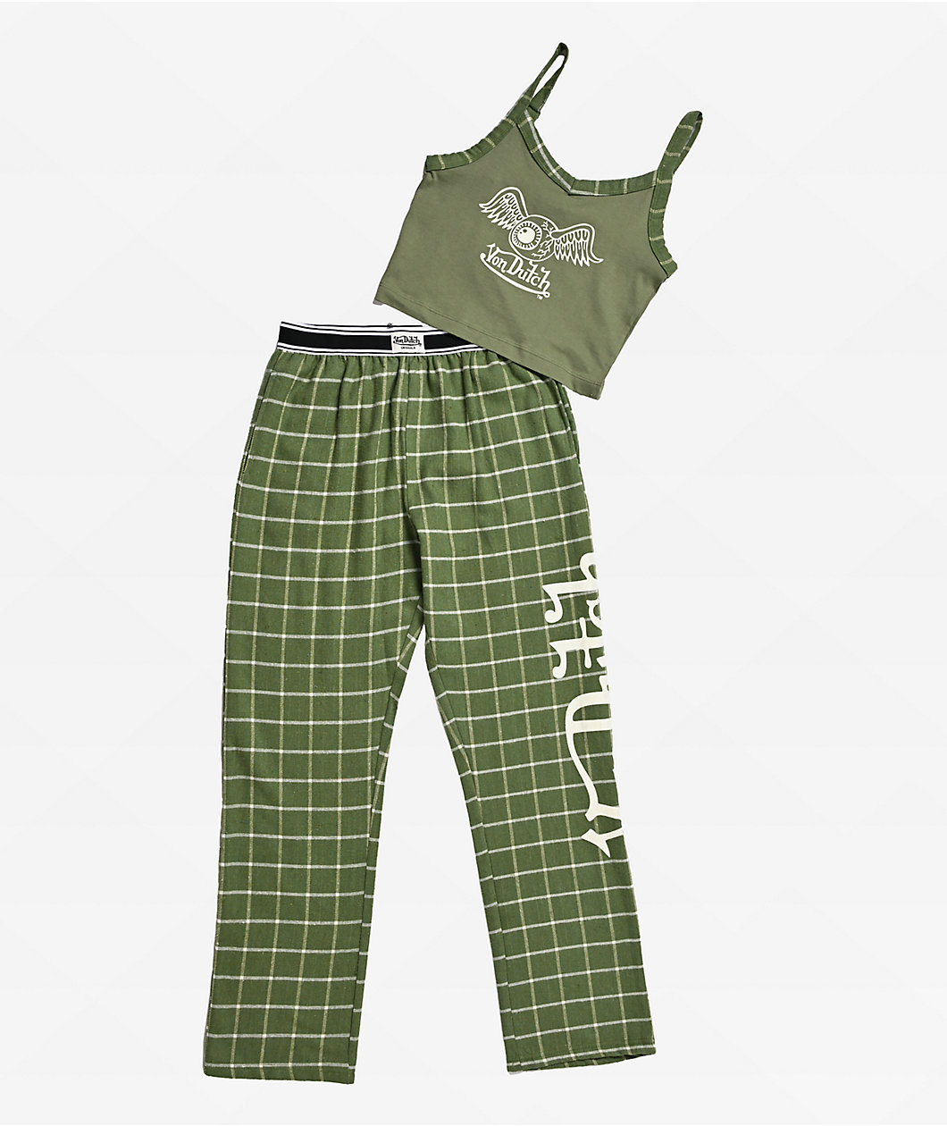 Von Dutch Green Jersey Lounge Set