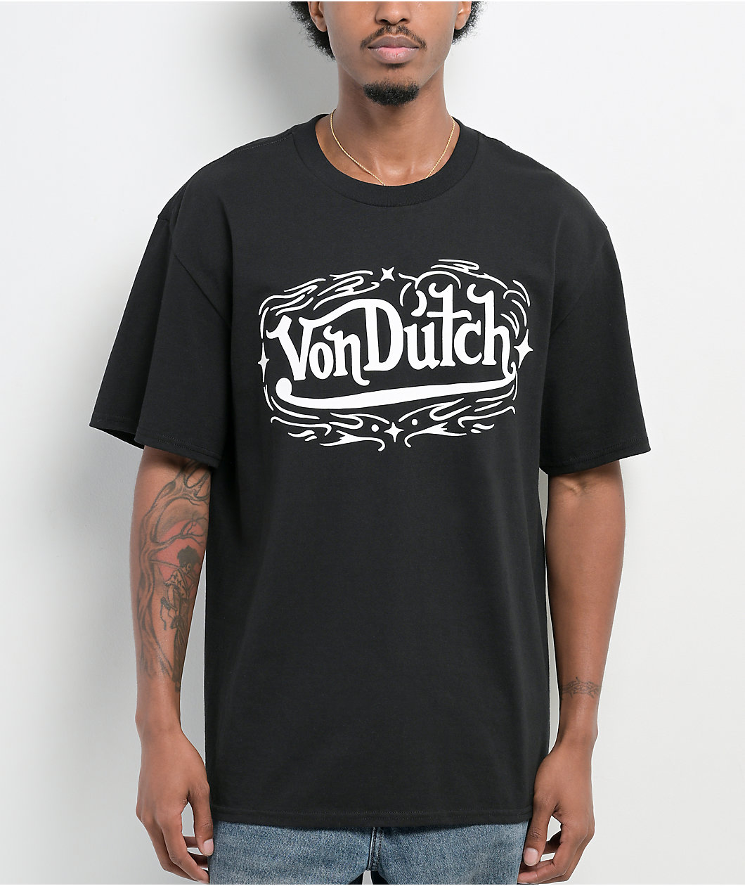 Von Dutch High Density Black T-Shirt