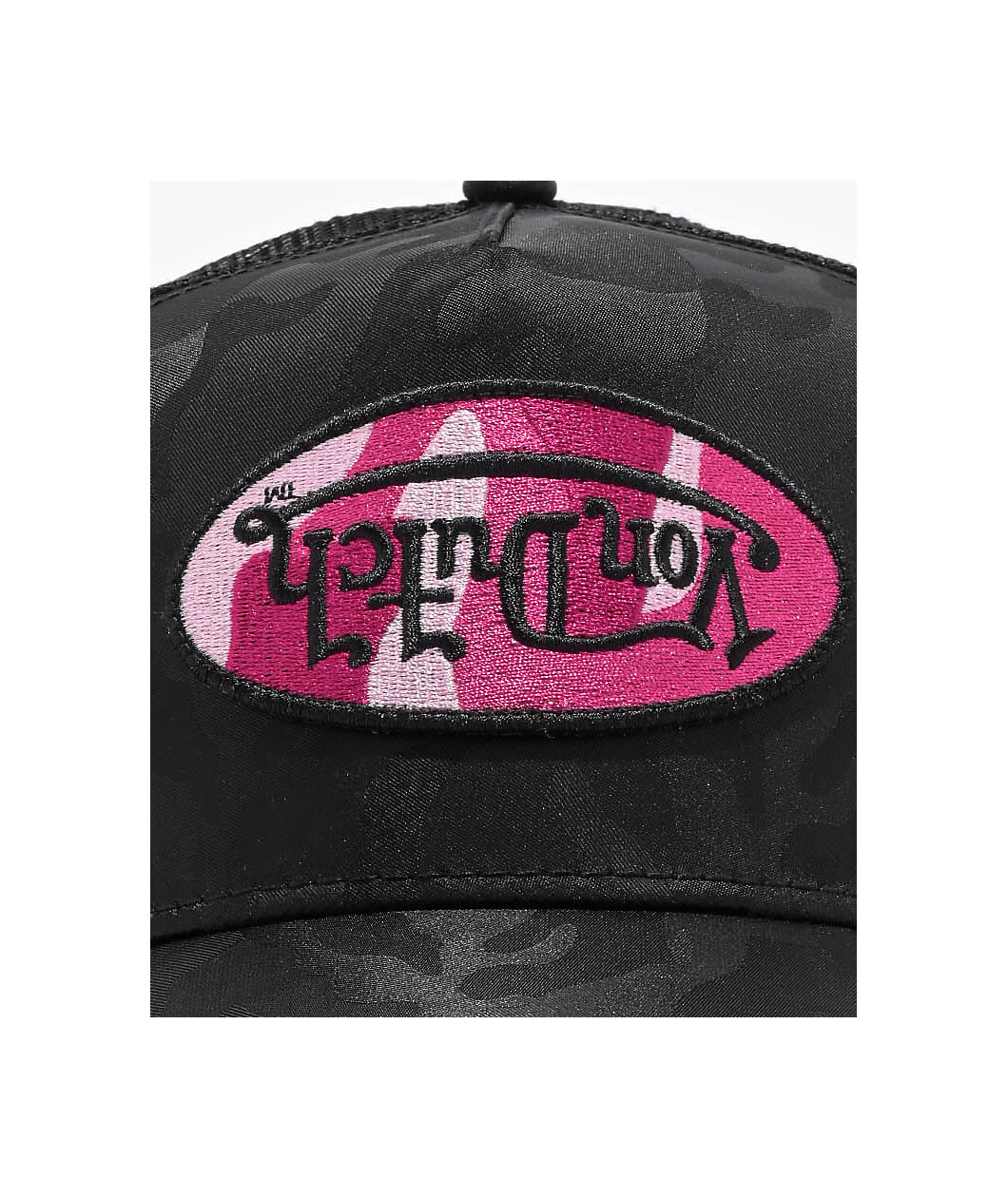 Von Dutch Hot Pink & Black Camo Trucker Hat