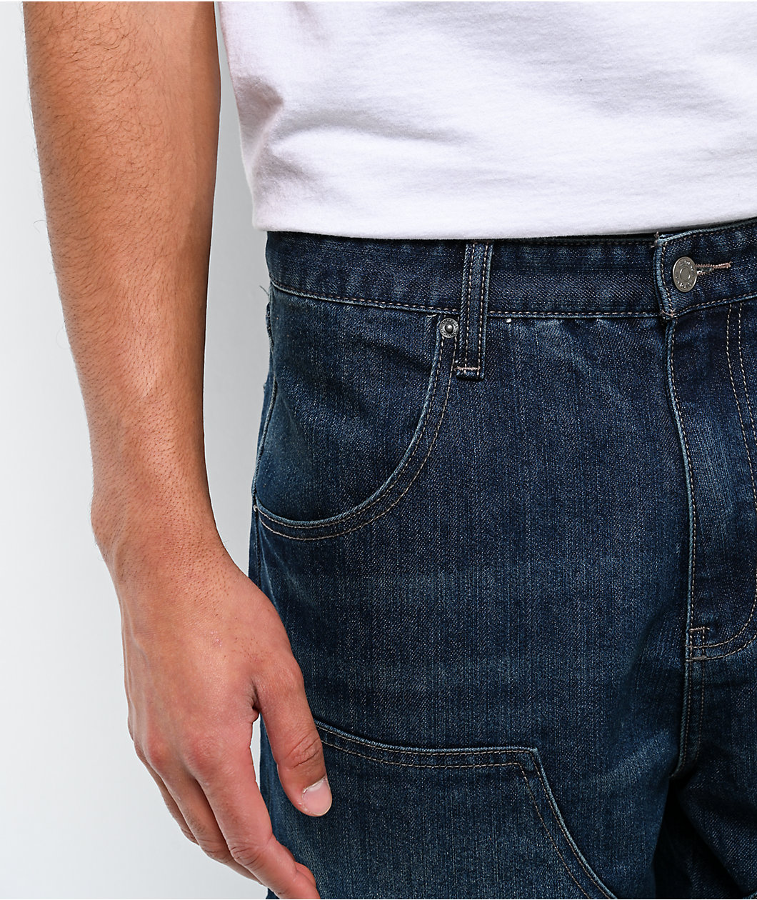 Von Dutch Hunter Blue Wash Cargo Jeans