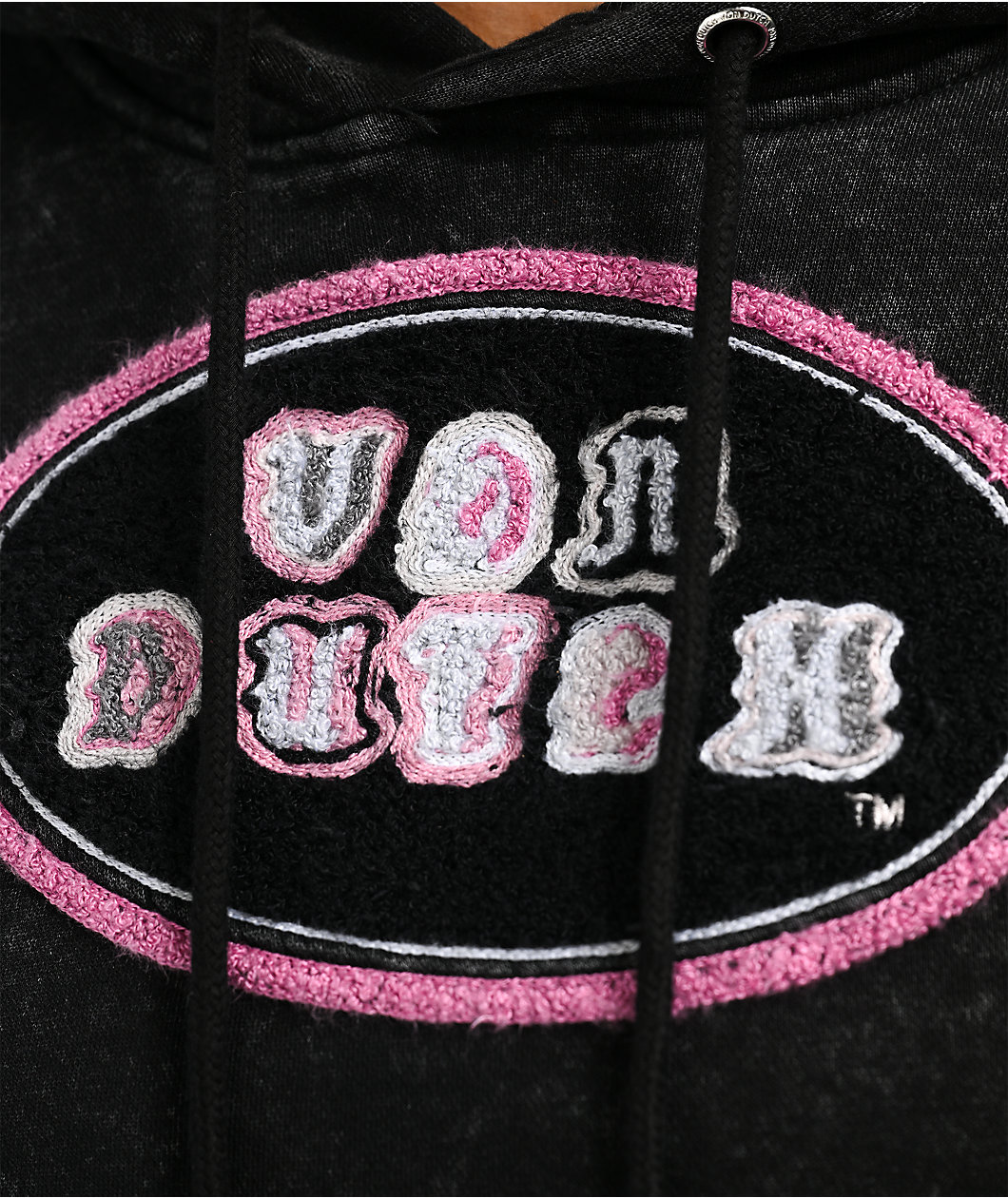 Von Dutch Mineral Black Crop Hoodie