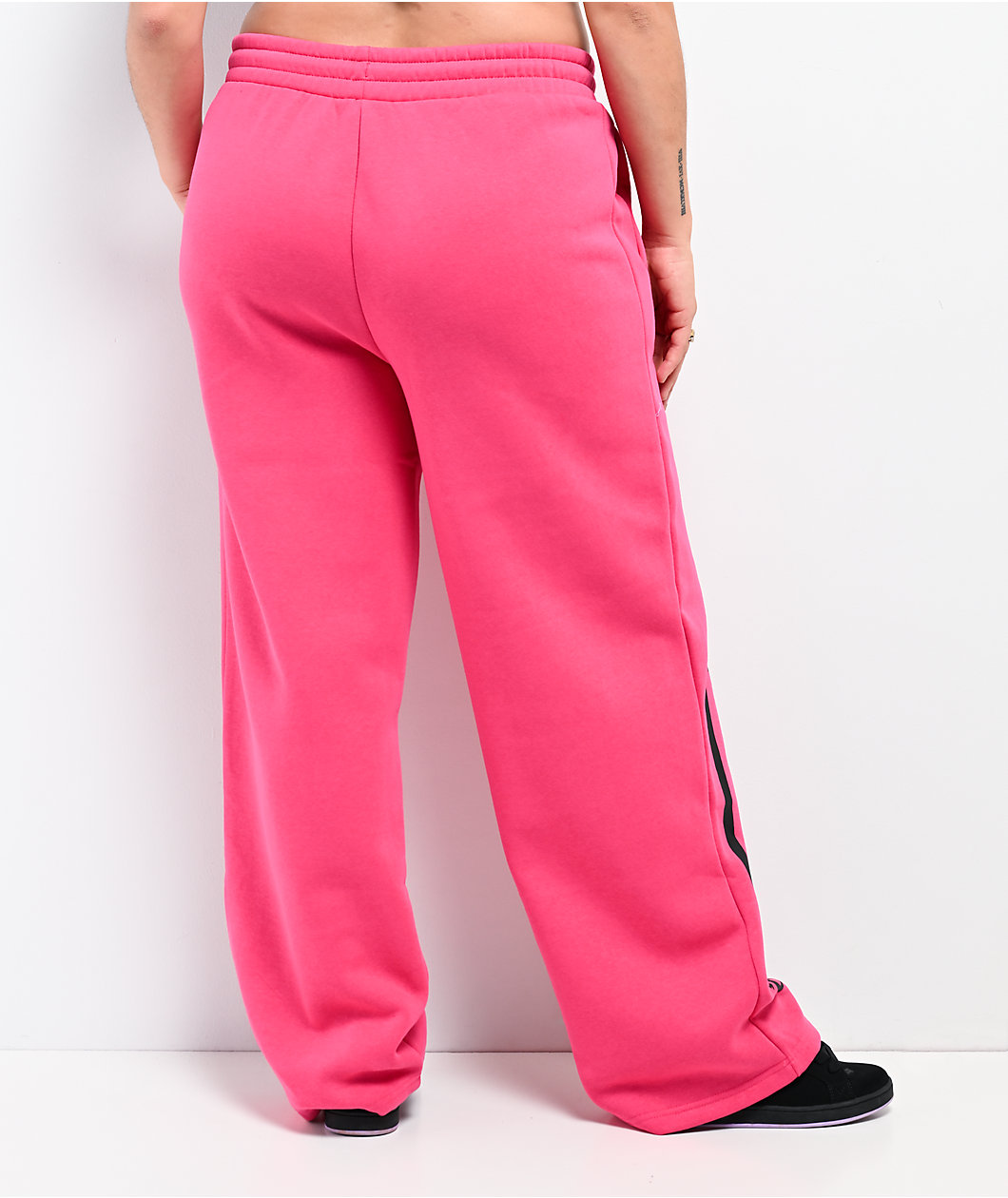 Von Dutch Pink Wide Leg Sweatpants