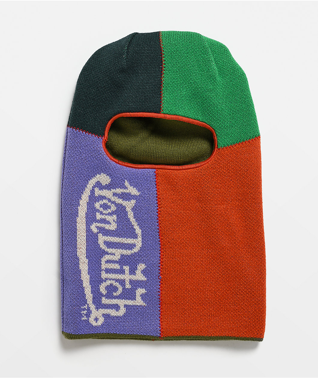 Von Dutch Quad Lilac, Orange & Green Balaclava