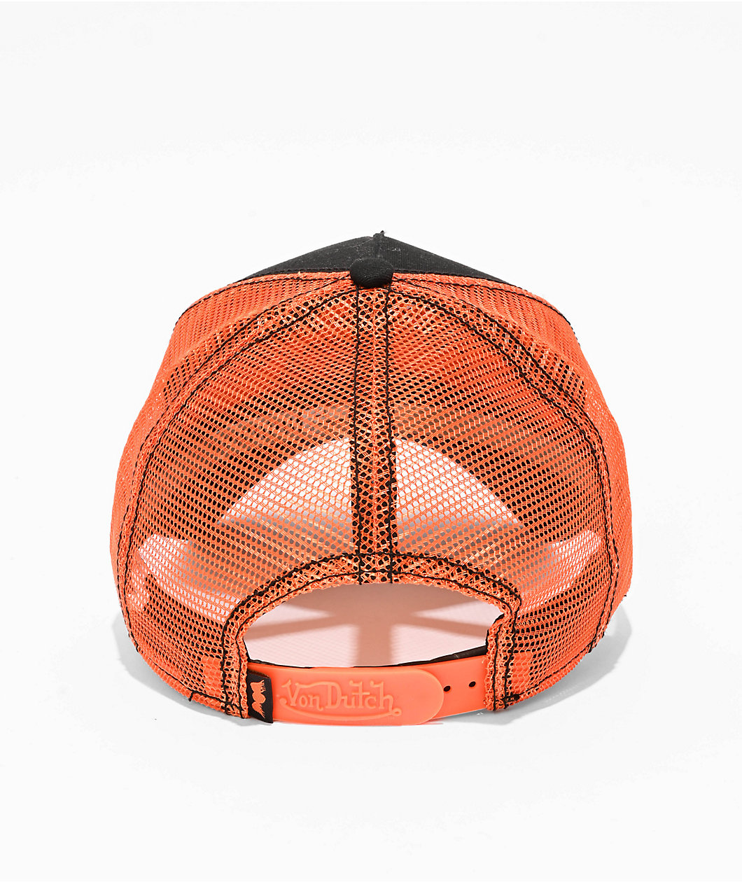 Von Dutch Staple Black & Orange Trucker Hat
