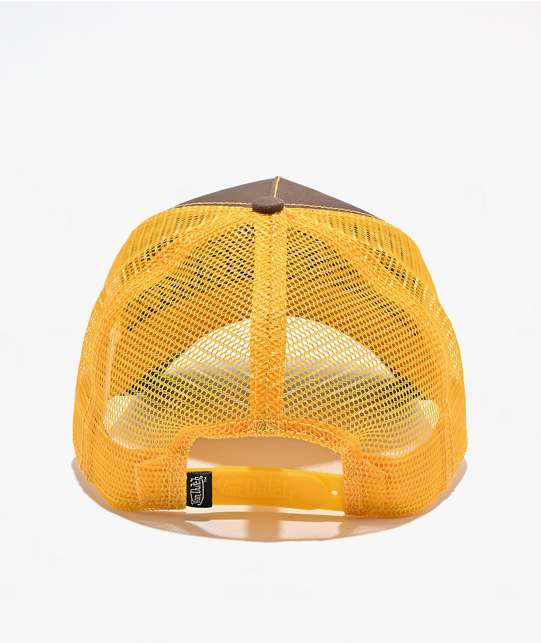 Von Dutch Staple Brown & Yellow Trucker Hat