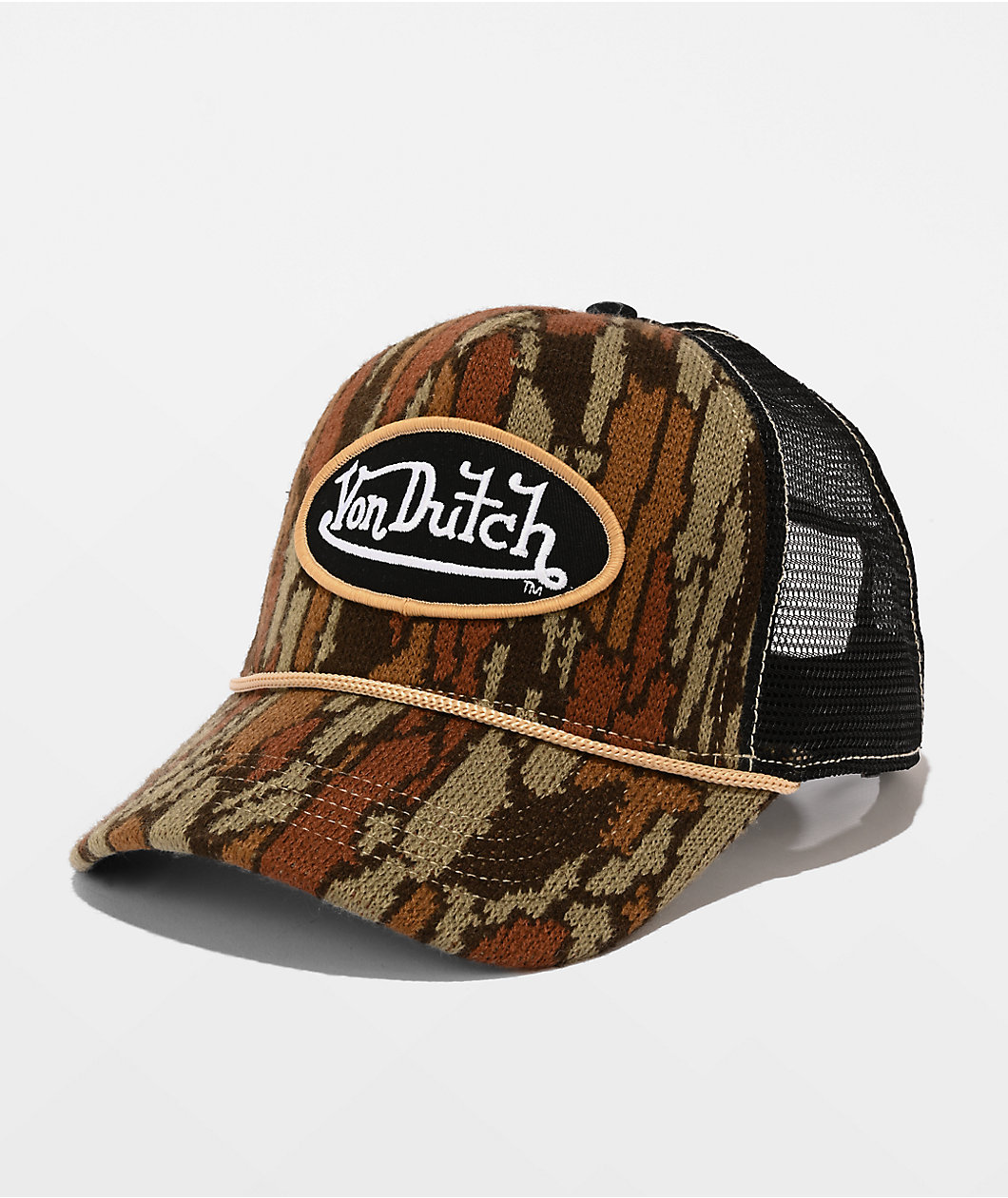 Von Dutch Stealth Stitch Camo Trucker Hat