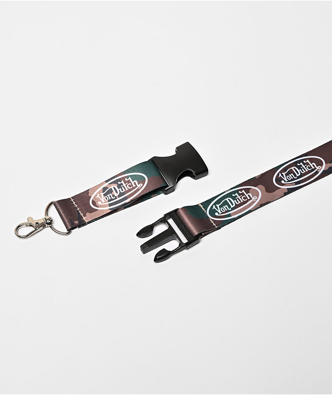 Von Dutch TM Logo Camo Lanyard