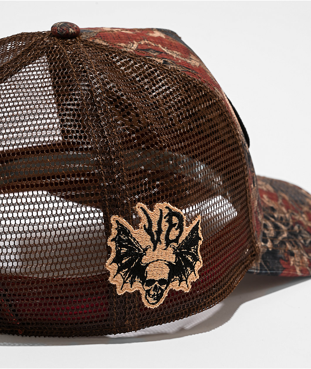 Von Dutch Tapestry Burgundy Trucker Hat