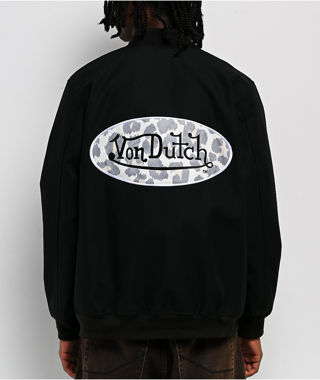 Von Dutch Twill Black Work Jacket