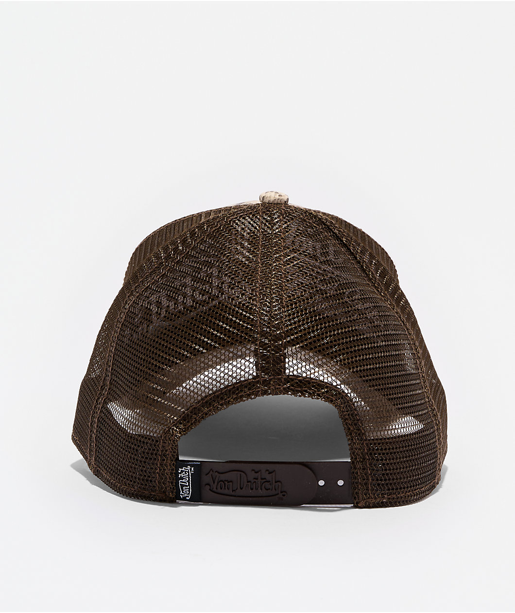 Von Dutch Vanimal Snakeskin Brown Trucker Hat