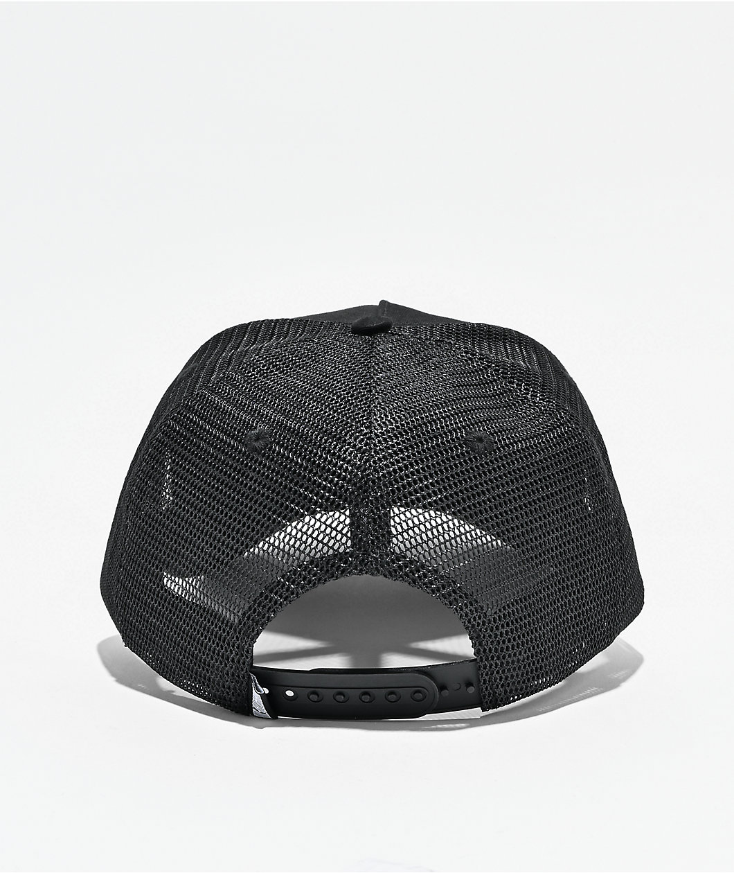 WHADAFUNK Goth Cross Black Trucker Hat
