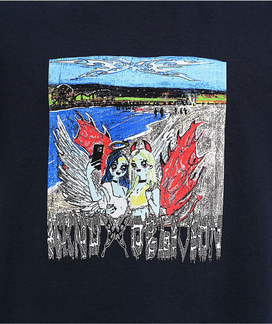 WKND x Oblivion Beach Girls Navy T-Shirt