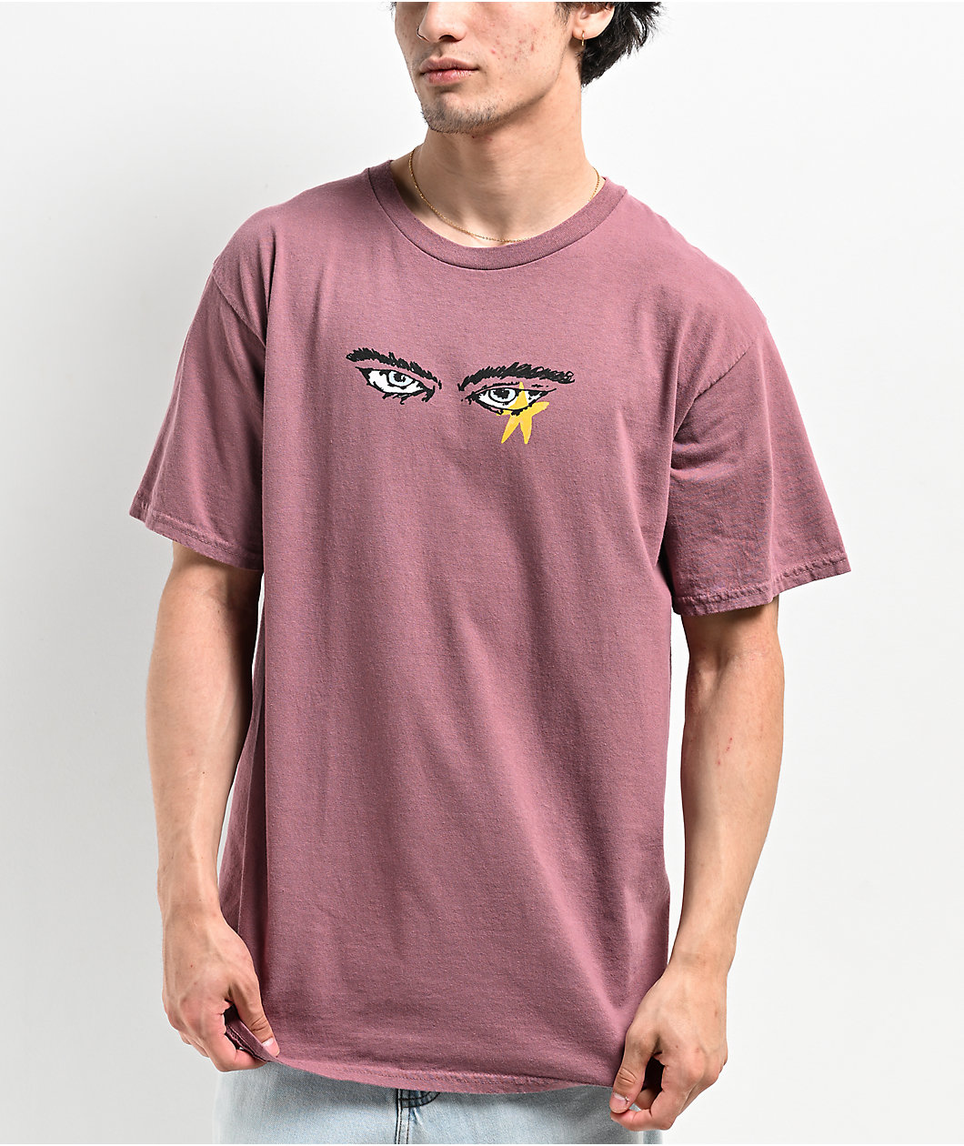 WORBLE Eyes In The Sky Mauve T-Shirt