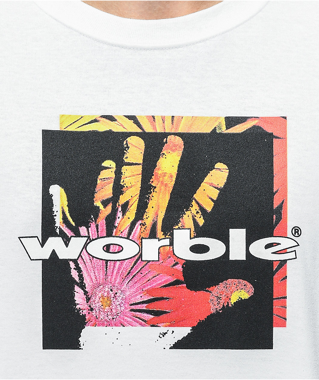 WORBLE Sixth Sense White Long Sleeve T-Shirt