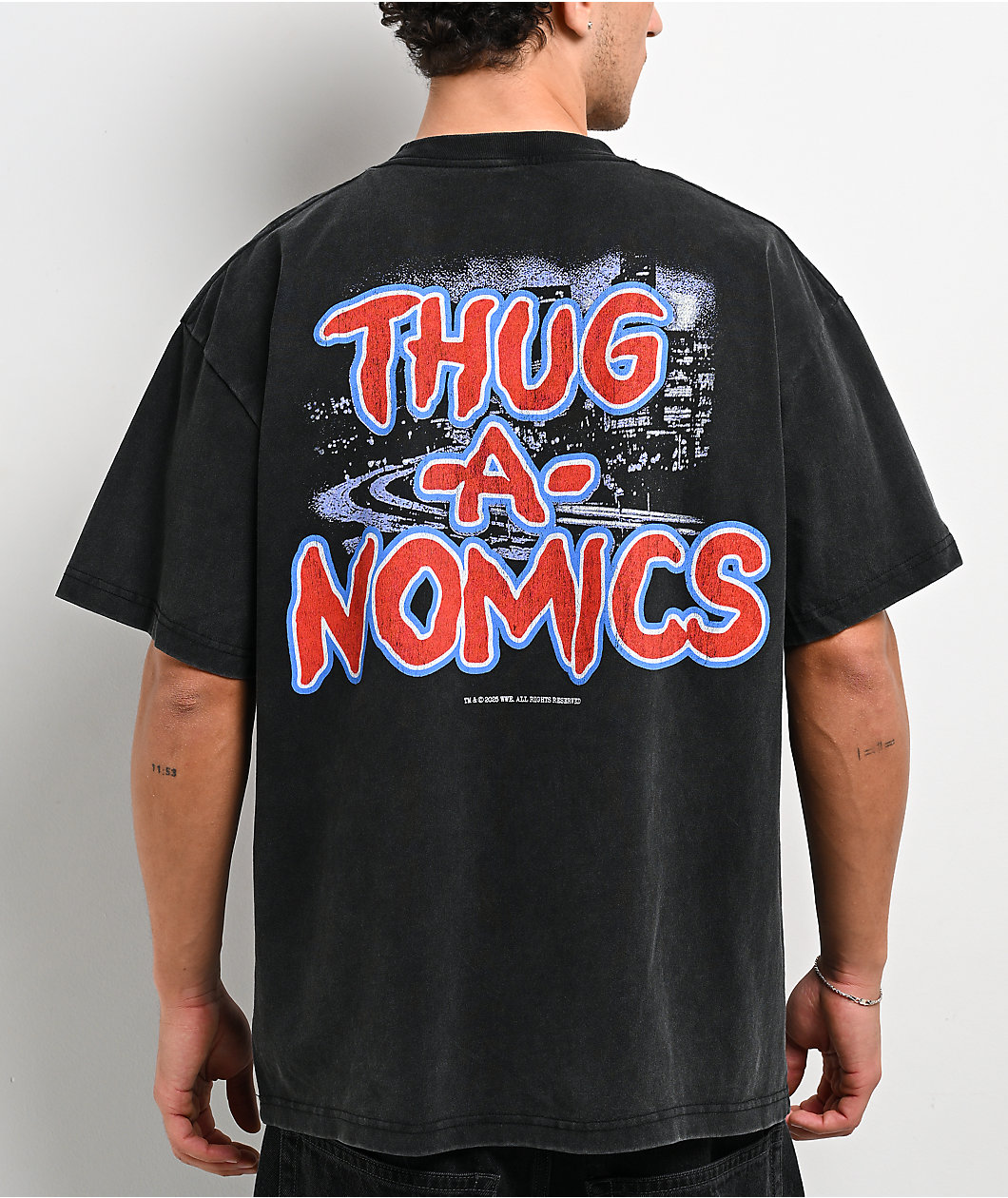 WWE Cena City Black Wash T-Shirt