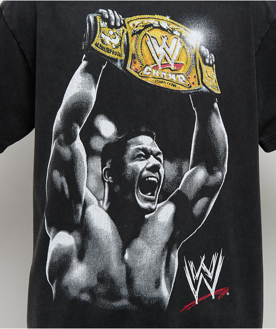 WWE John Cena Belt Black Wash T-Shirt