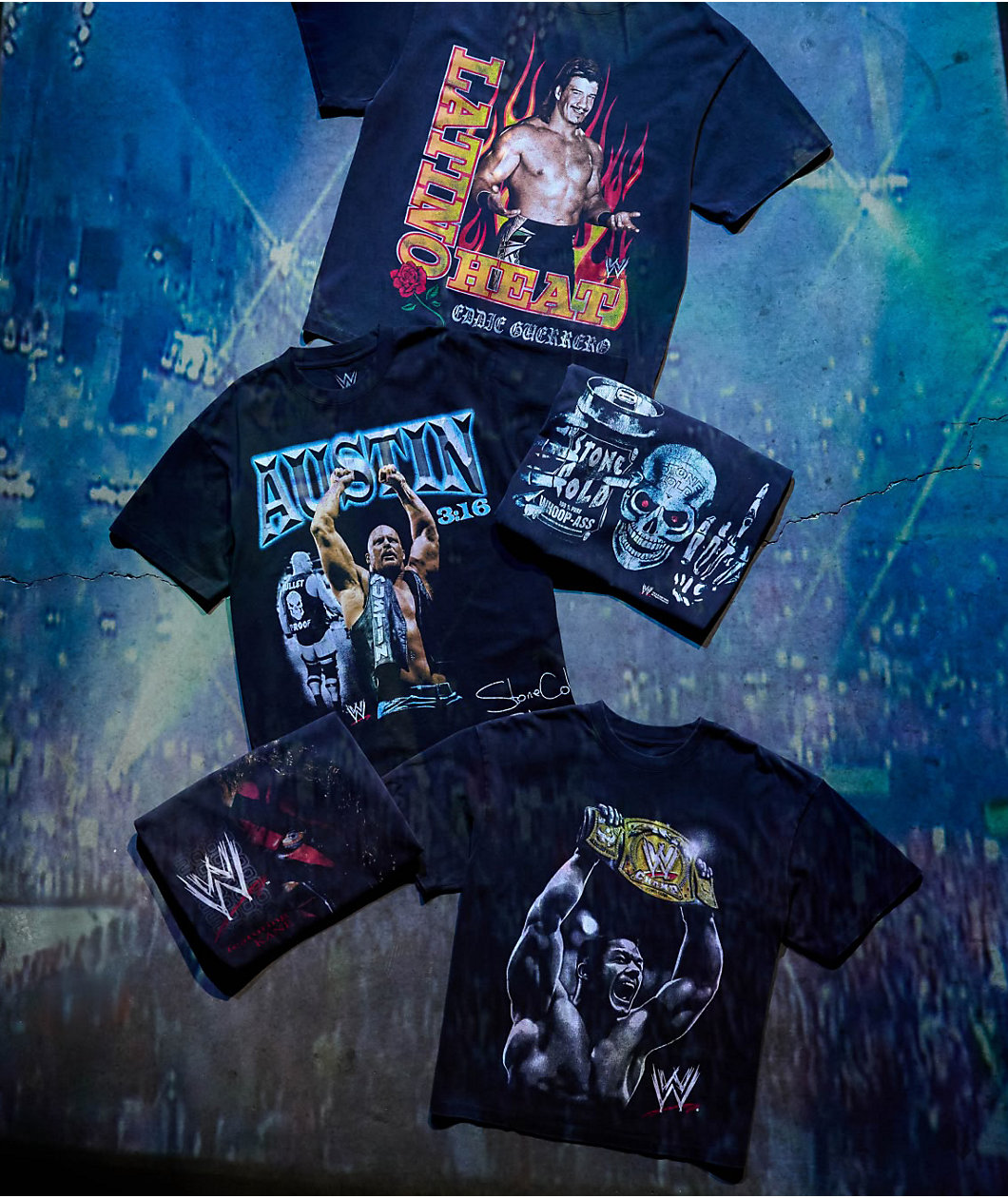 WWE Kane Millenium Black Wash T-Shirt