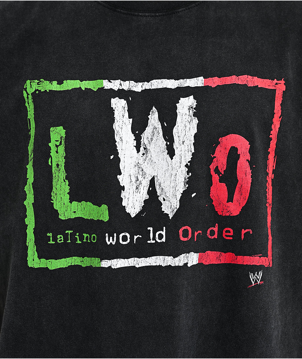 WWE LWO Black Wash T-Shirt