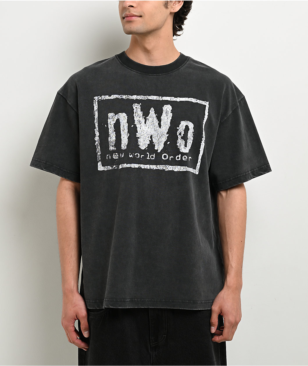 WWE NWO Pool Black Wash T-Shirt