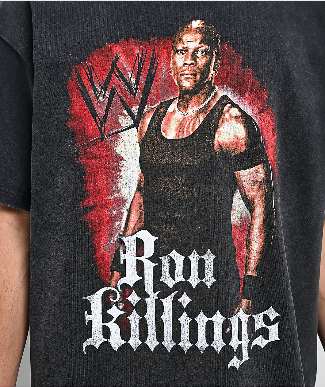 WWE R-Truth Signature Black Wash T-Shirt