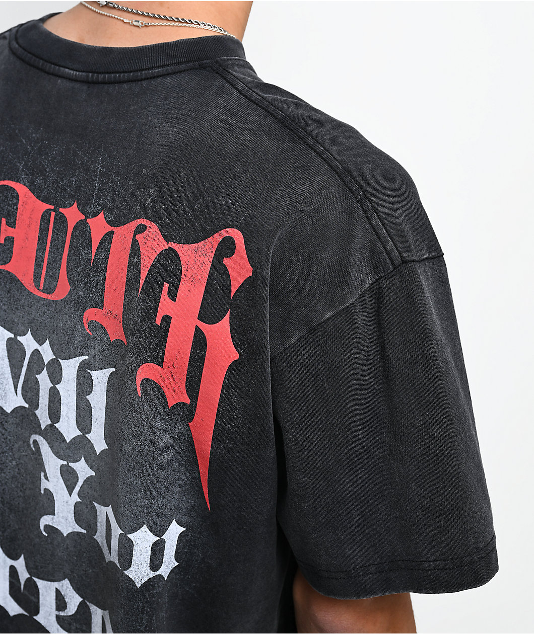 WWE R-Truth Signature Black Wash T-Shirt