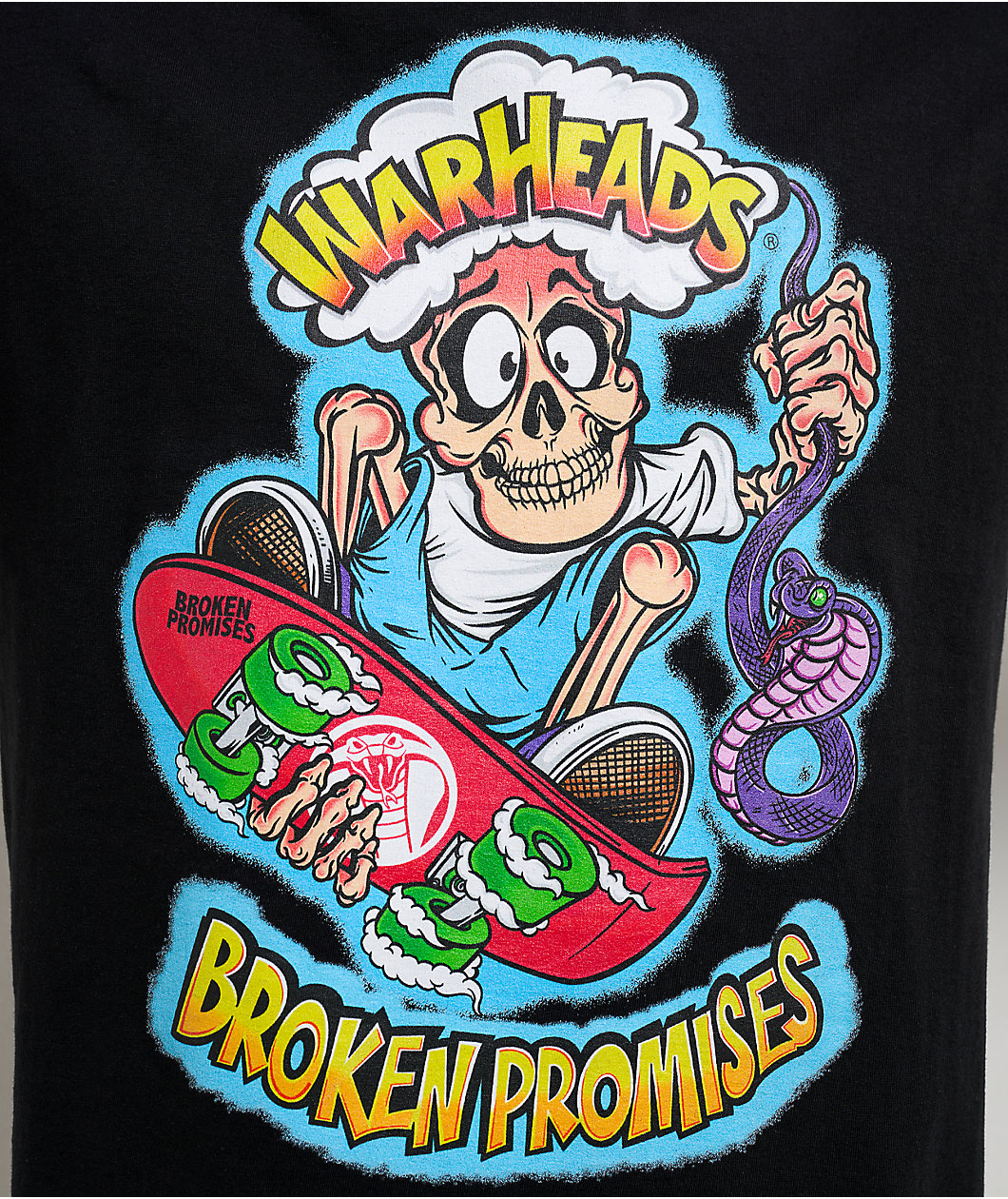 Warheads x Broken Promises Sour Grab Black T-Shirt