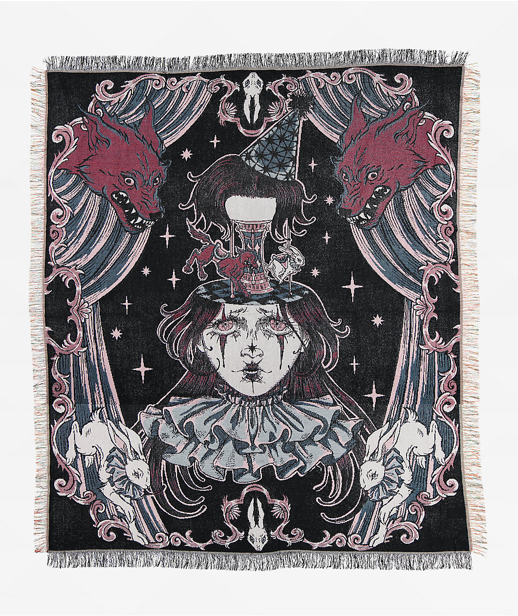 Warm People Spectacle Black Blanket