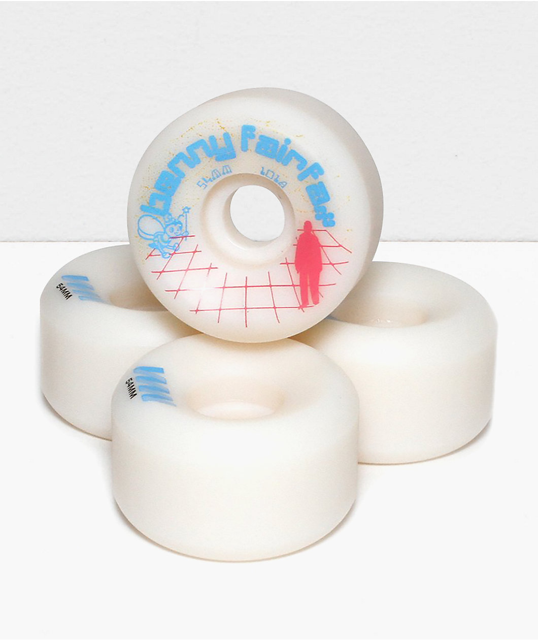 Wayward Fairfax 54mm 101a White Skateboard Wheels