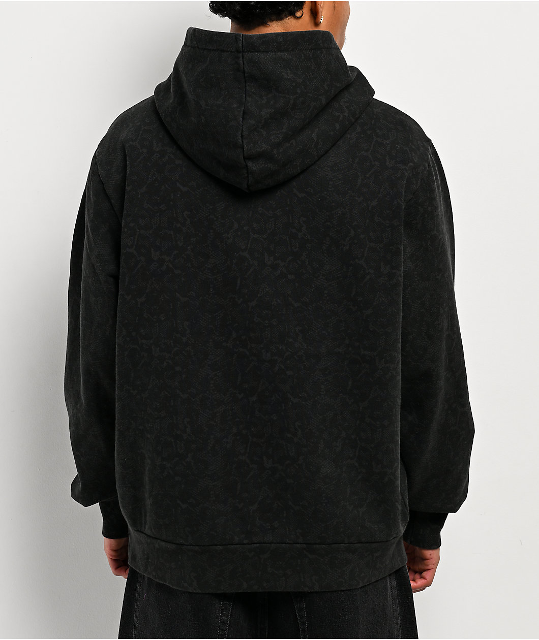 Welcome Animal Print Black Hoodie